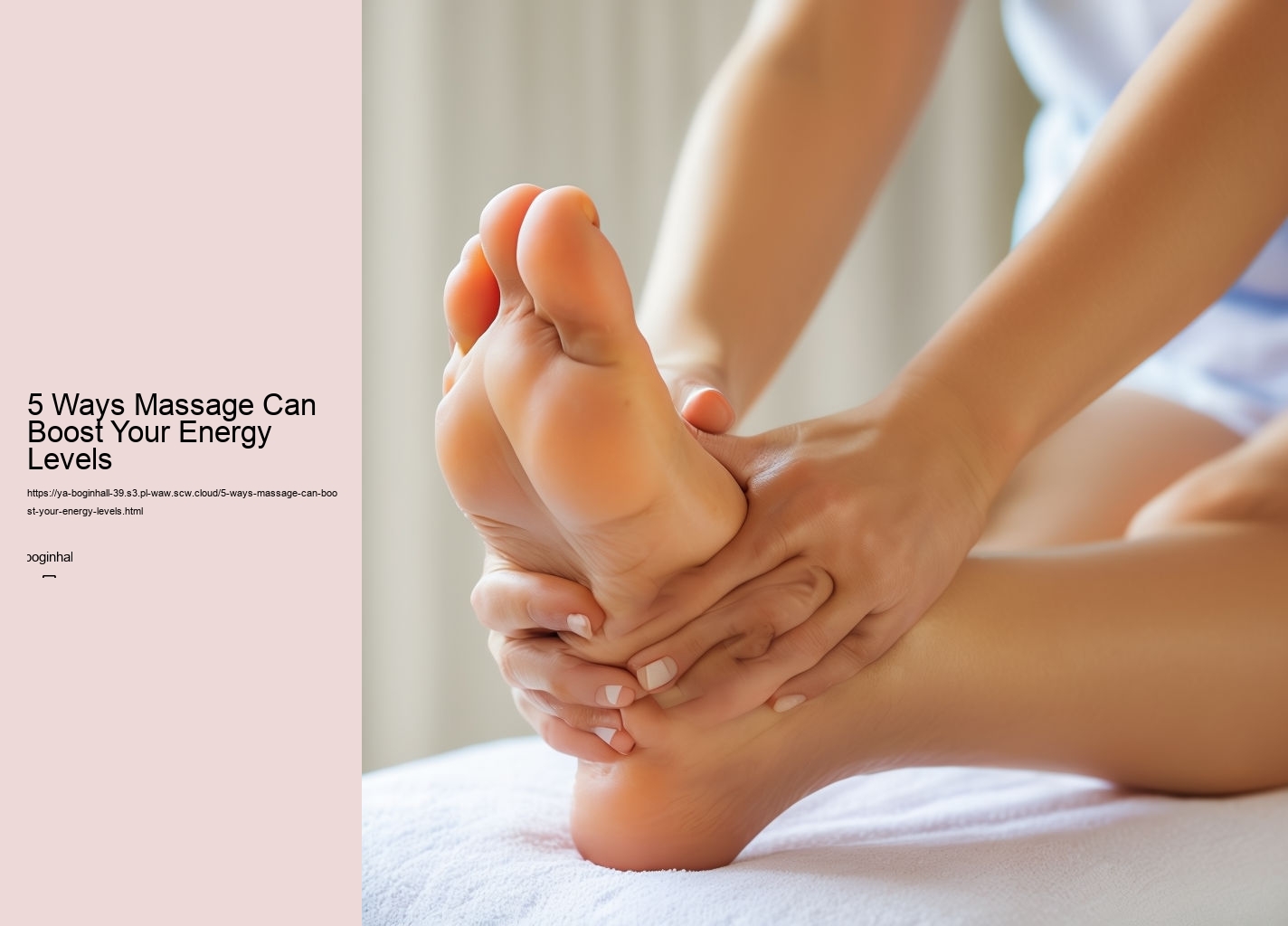 5 Ways Massage Can Boost Your Energy Levels